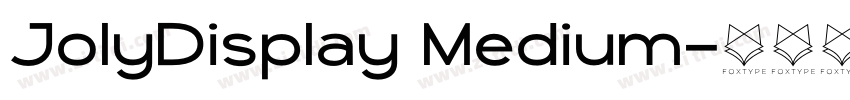 JolyDisplay Medium字体转换